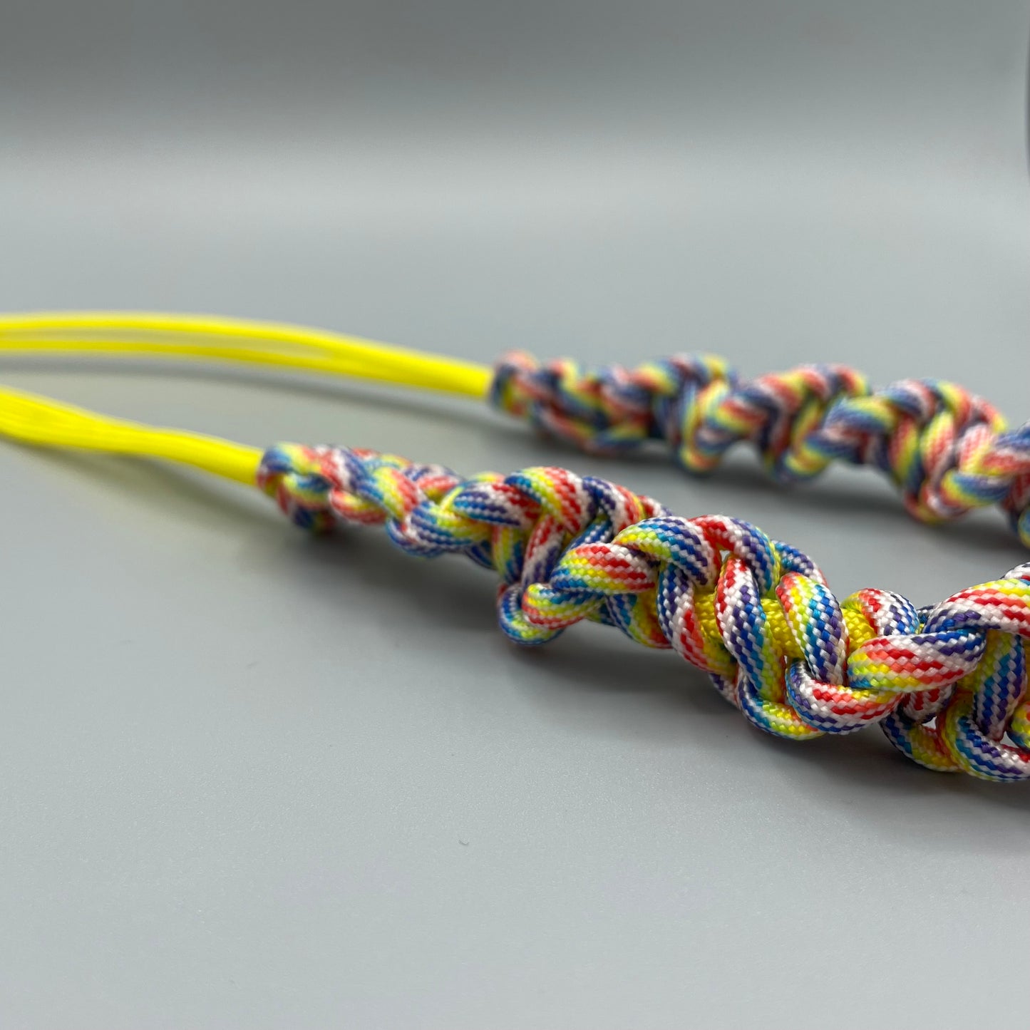 Paracord Macrame Necklace - Rainbow