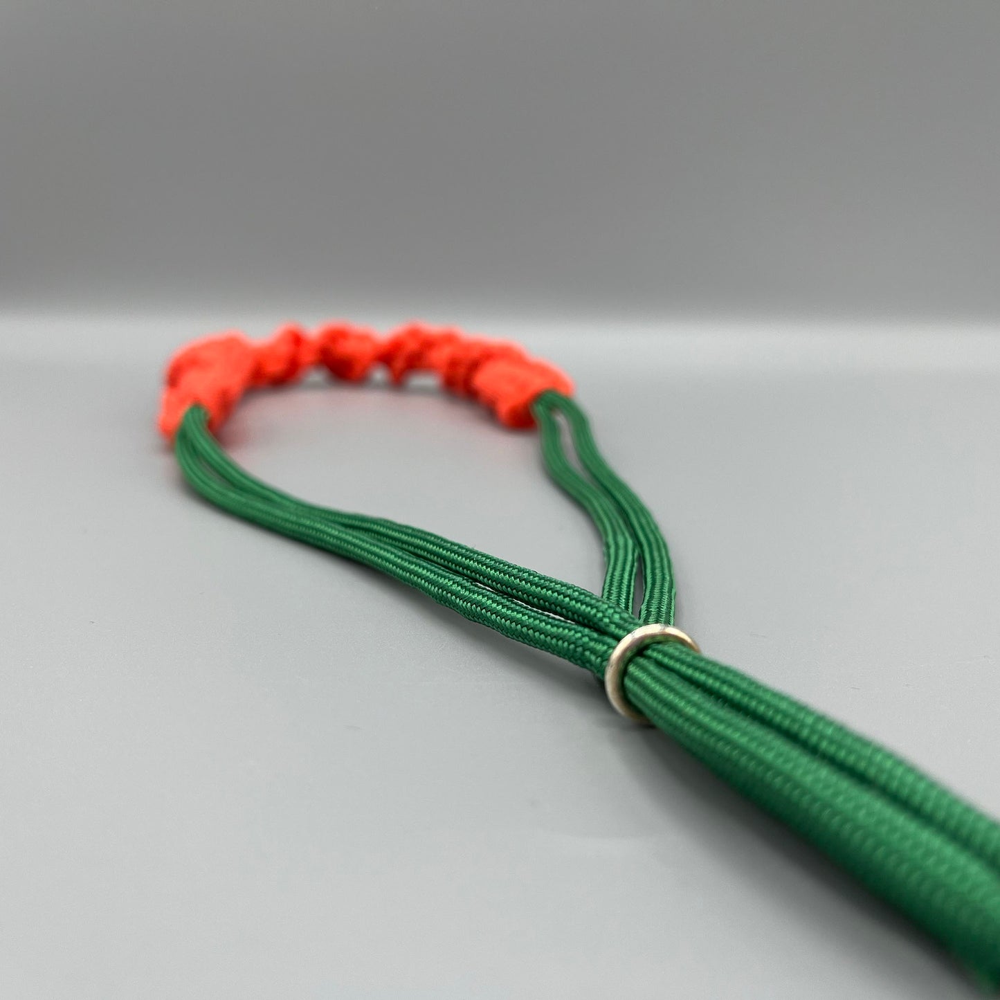 Paracord Macrame Necklace - Neon Red & Green