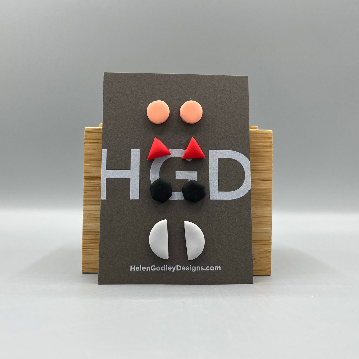 Polymer Clay Earring Studs – Geometric