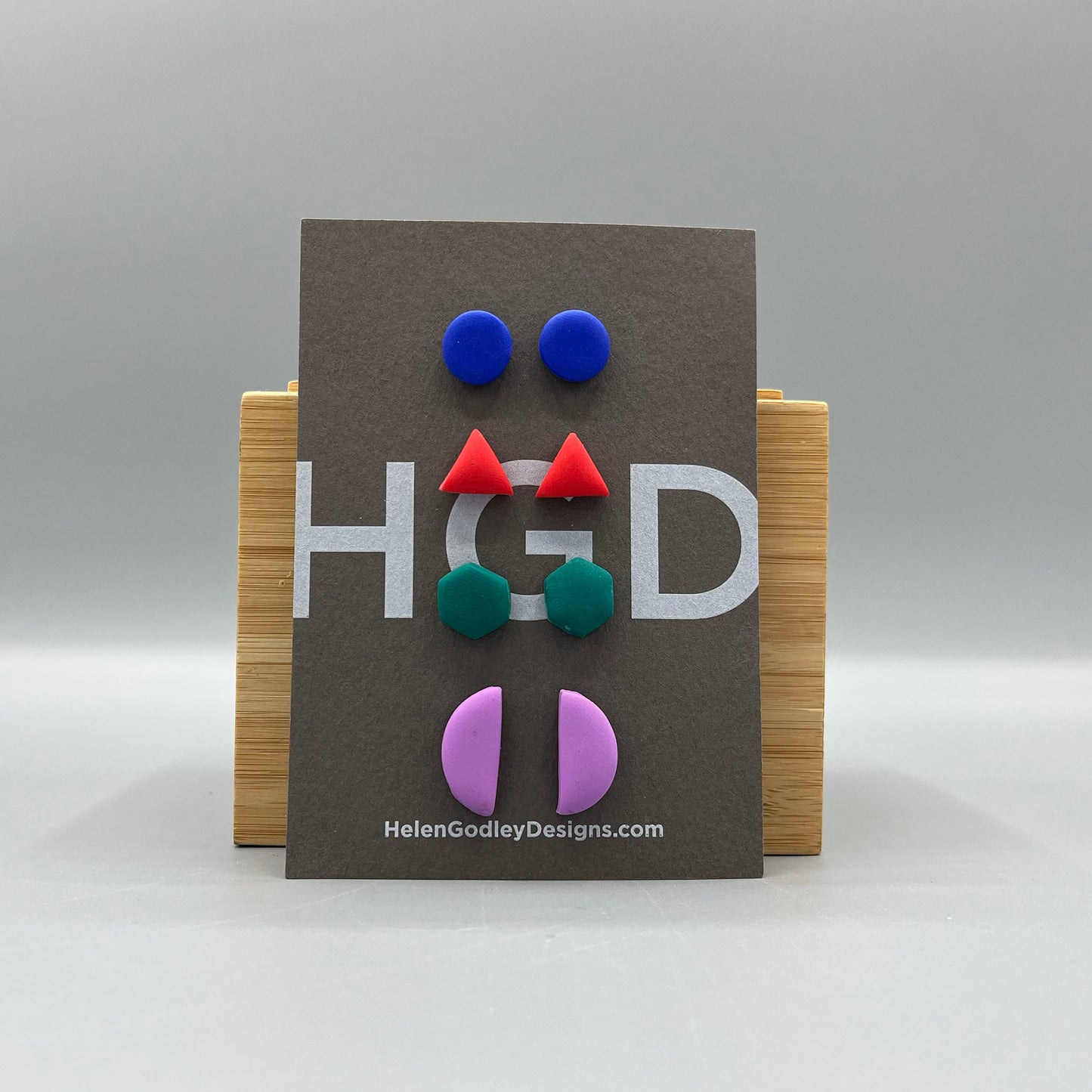 Polymer Clay Earring Studs – Geometric