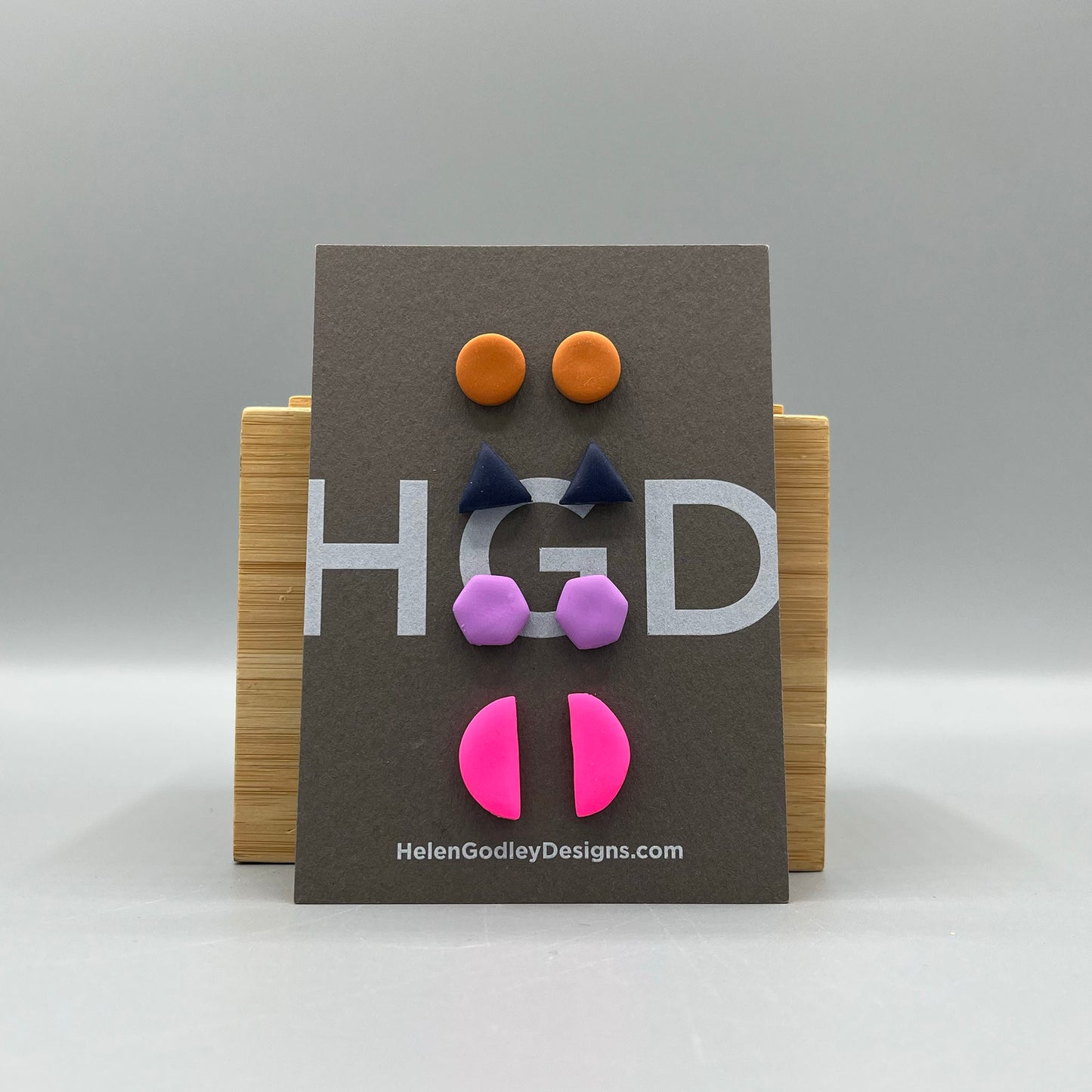 Polymer Clay Earring Studs – Geometric