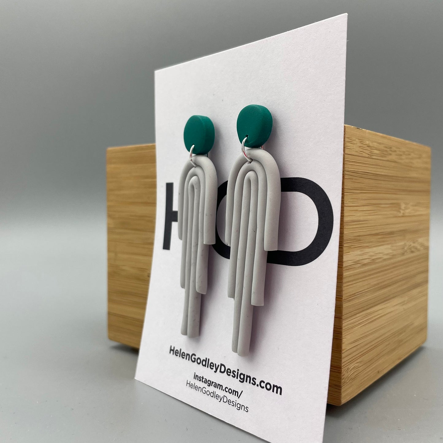 Polymer Clay Dangly Earrings – Art Deco