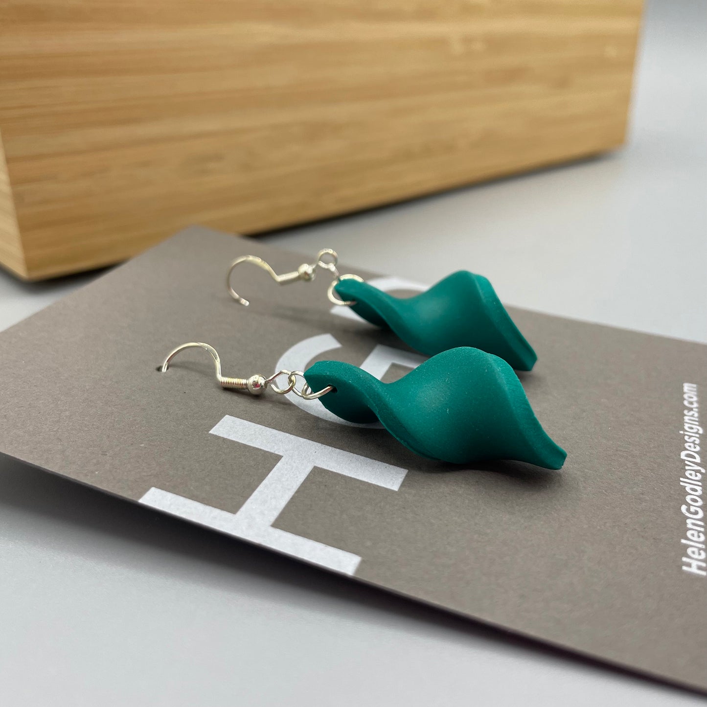 Polymer Clay Dangly Earrings – Twisters