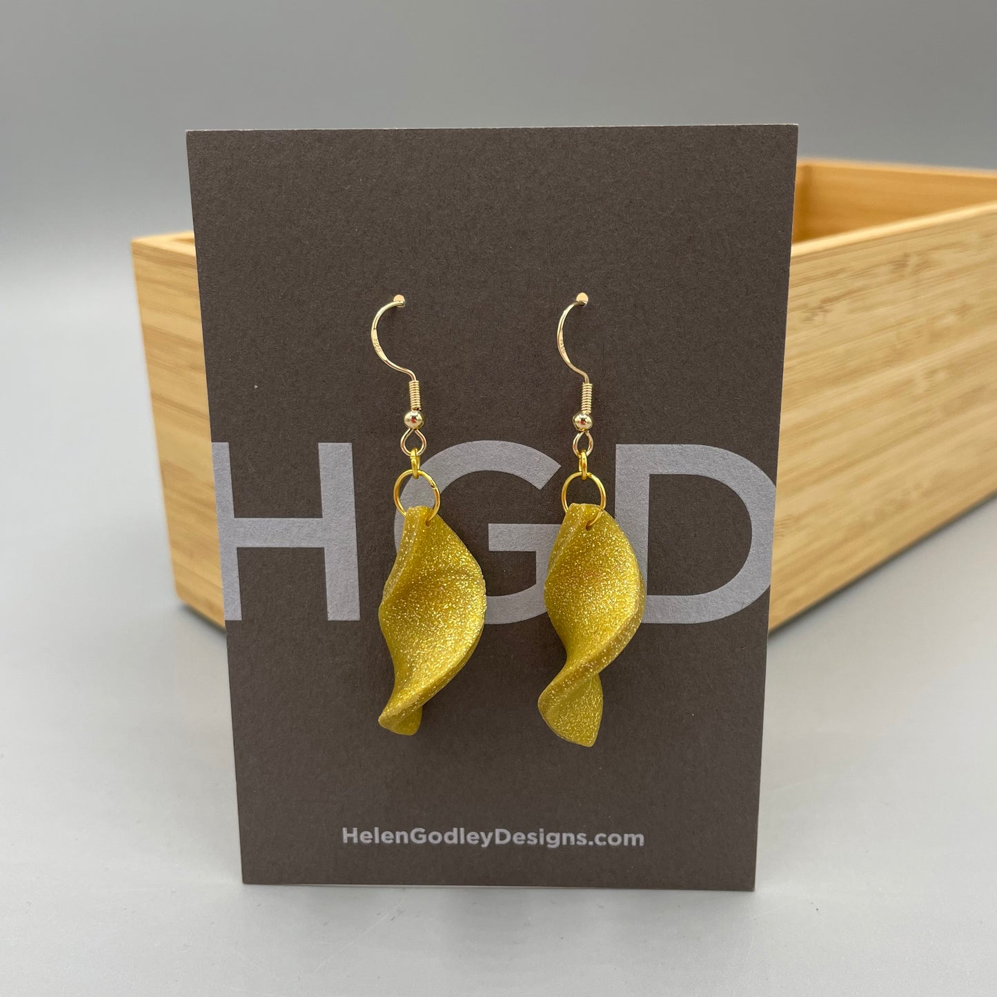 Polymer Clay Dangly Earrings – Twisters