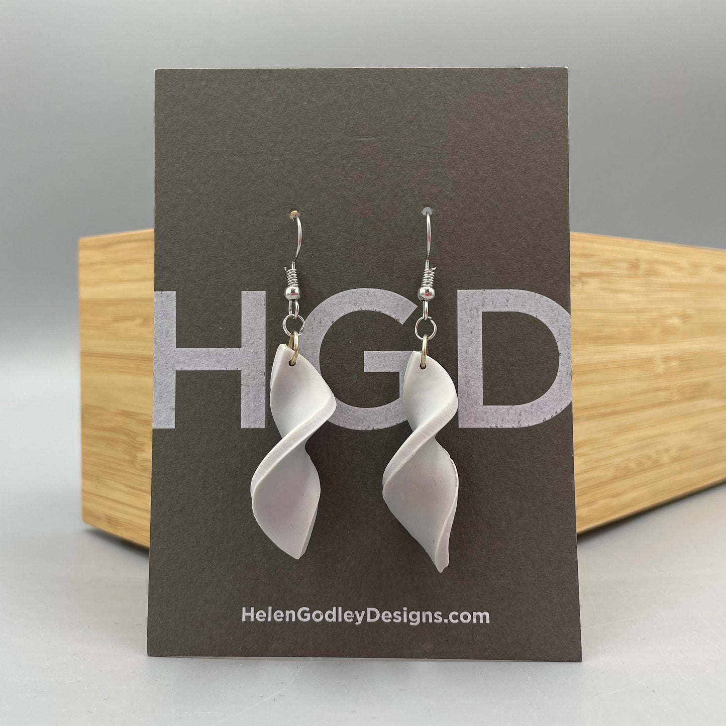 Polymer Clay Dangly Earrings – Twisters