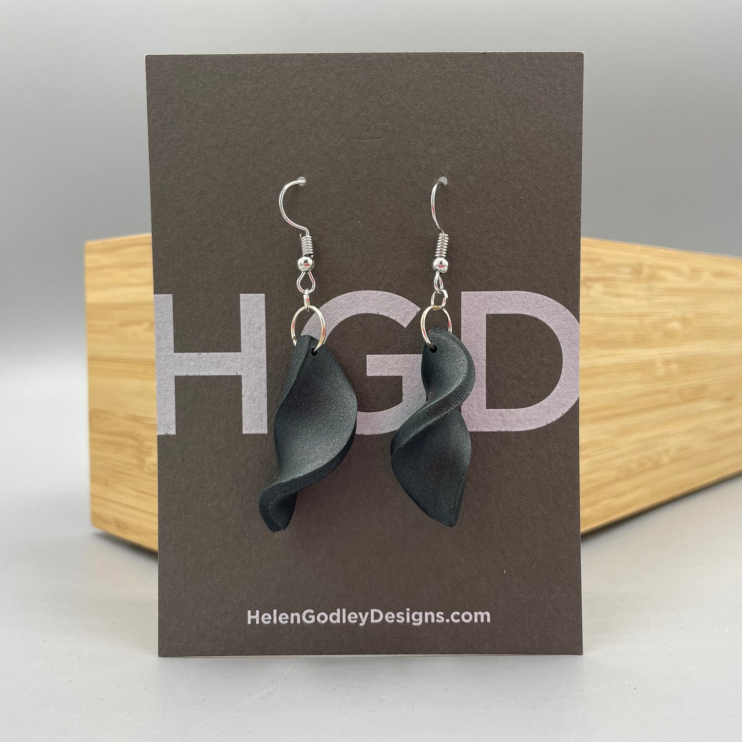 Polymer Clay Dangly Earrings – Twisters