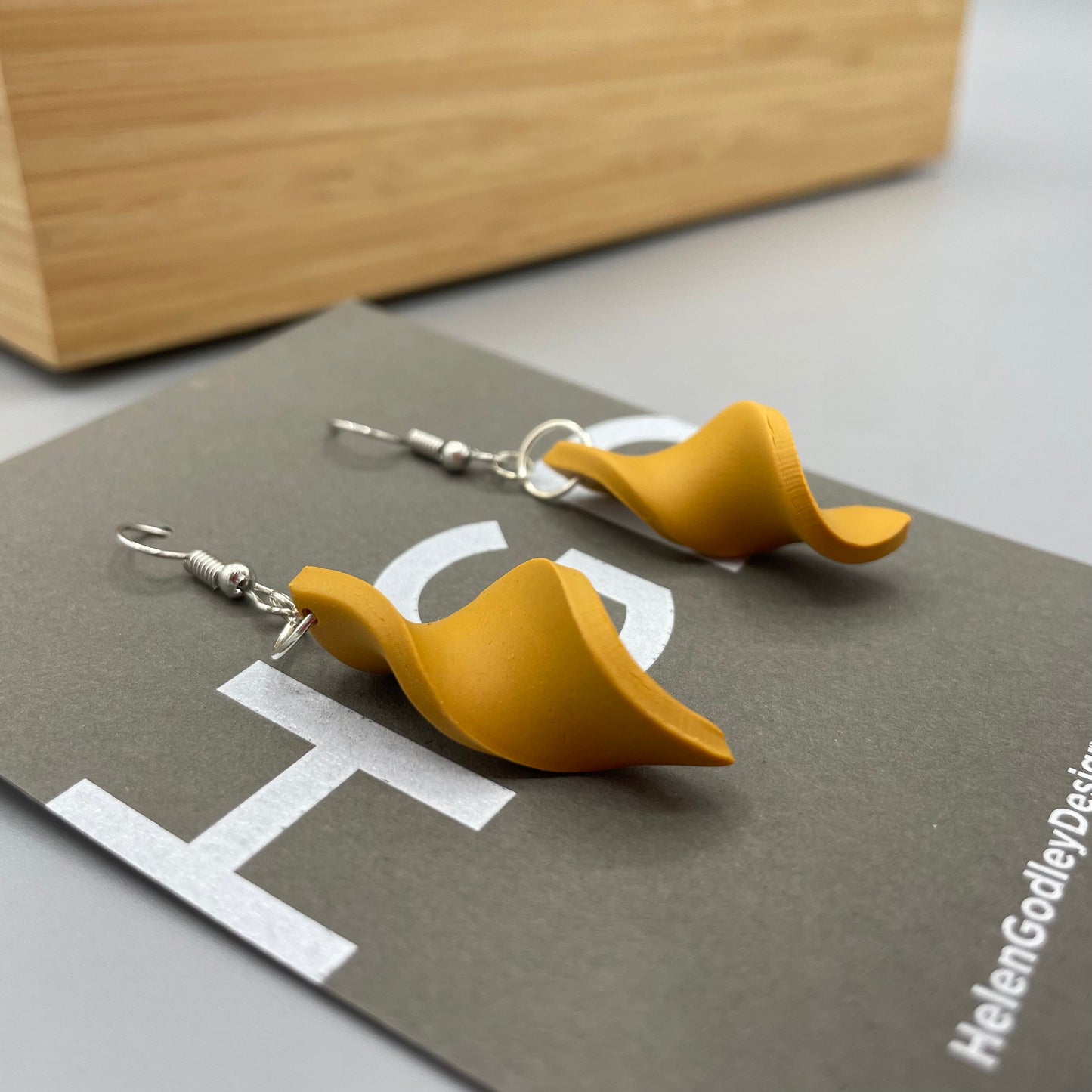 Polymer Clay Dangly Earrings – Twisters