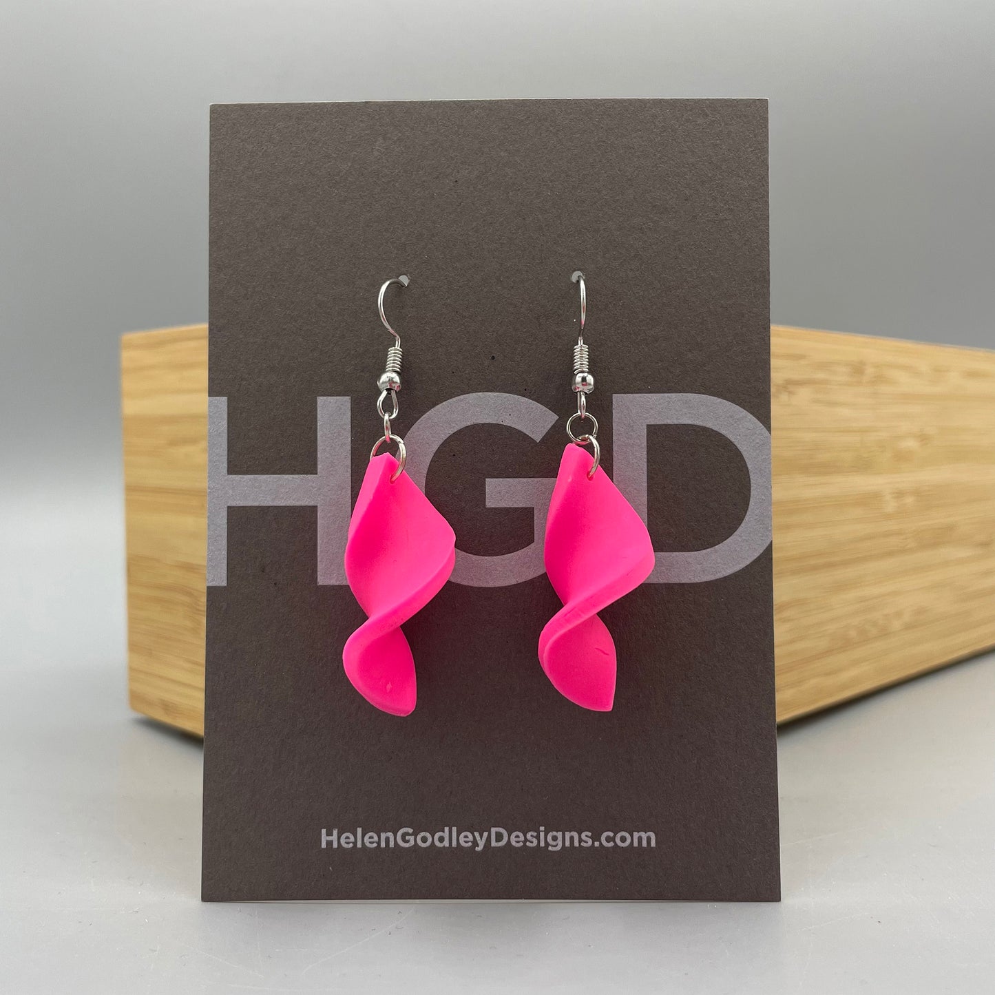 Polymer Clay Dangly Earrings – Twisters