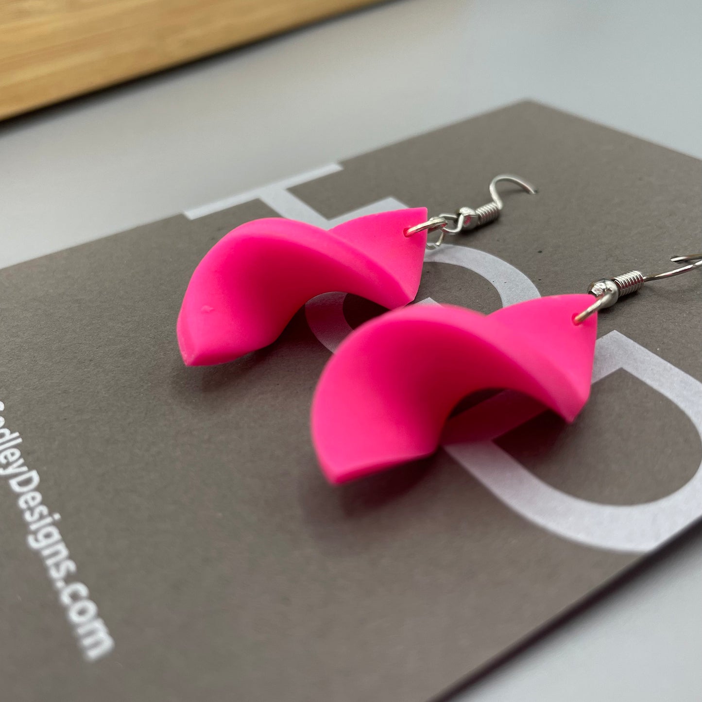 Polymer Clay Dangly Earrings – Twisters