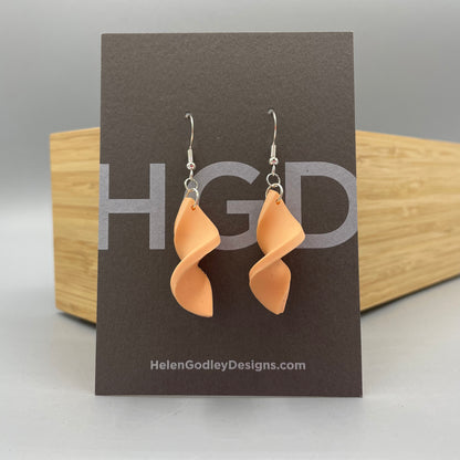 Polymer Clay Dangly Earrings – Twisters