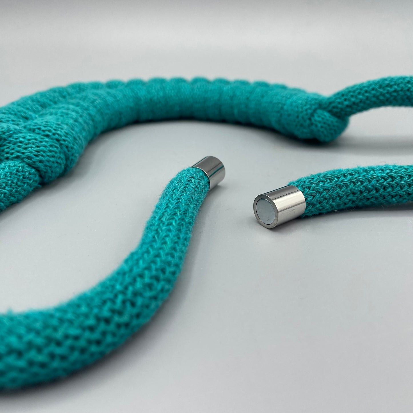 Recycled Cotton Macrame Necklace - Emerald