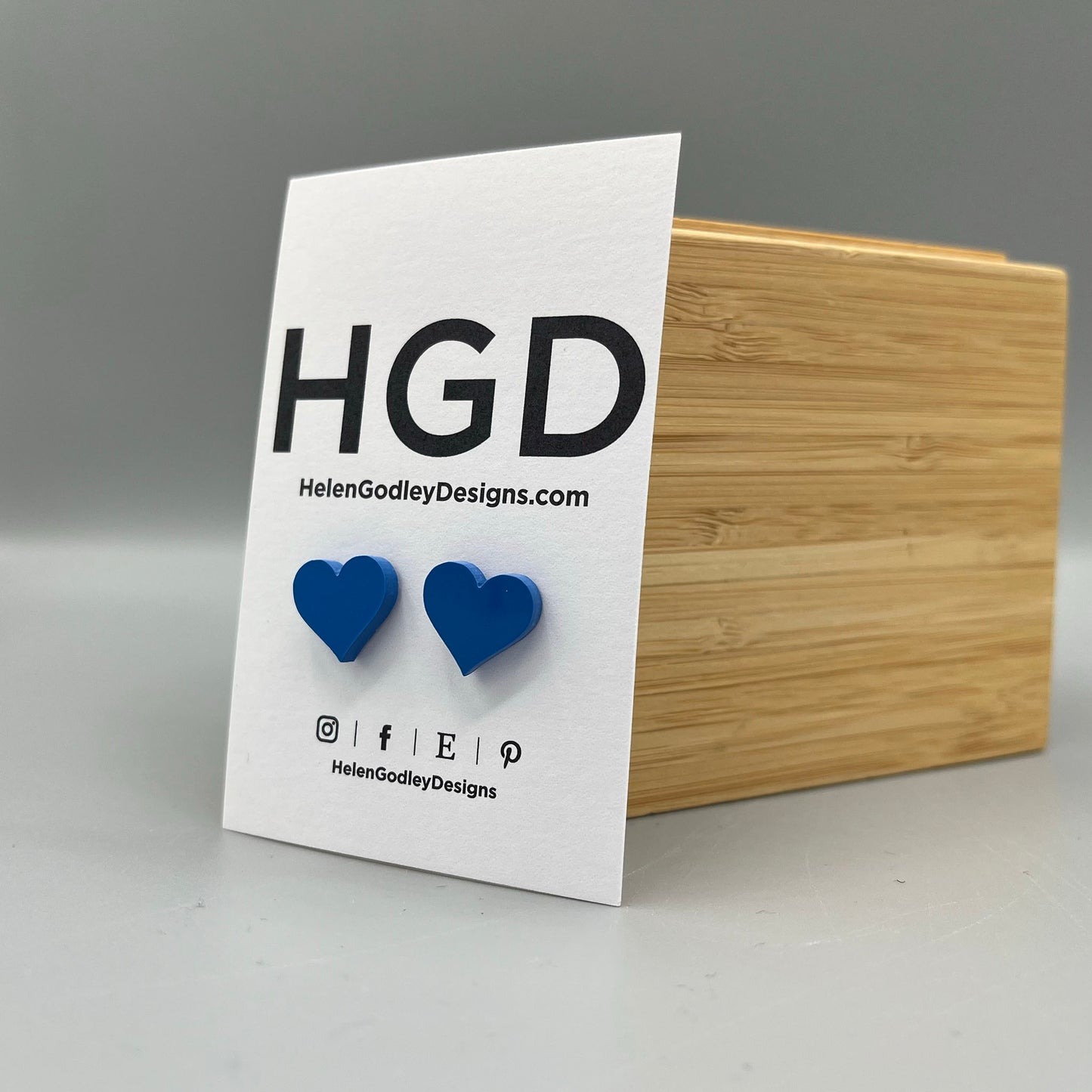 Resin Earring Studs – Hearts