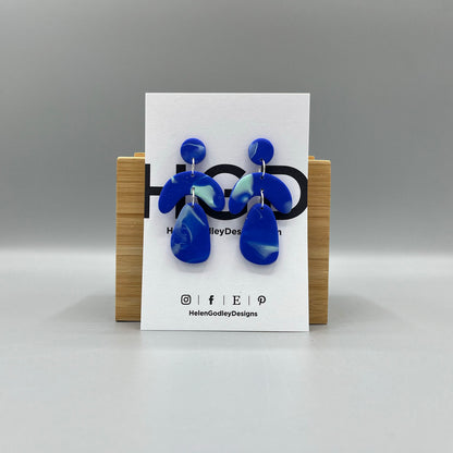 Polymer Clay Dangly Earrings – Sway