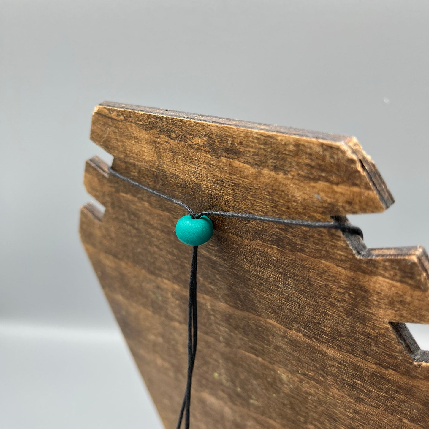 Polymer Clay Tubular Necklace – Red & Green