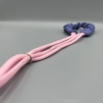 Paracord Macrame Necklace - Lilac & Pink
