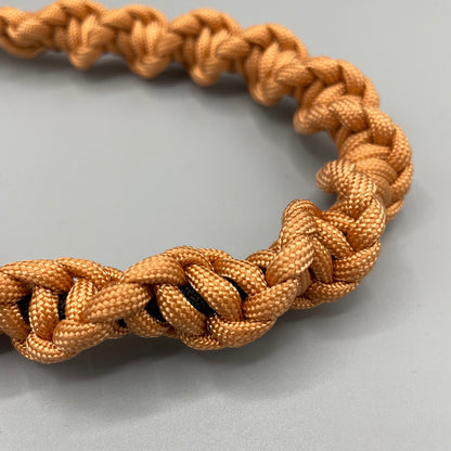 Paracord Macrame Necklace - Bronze & Black