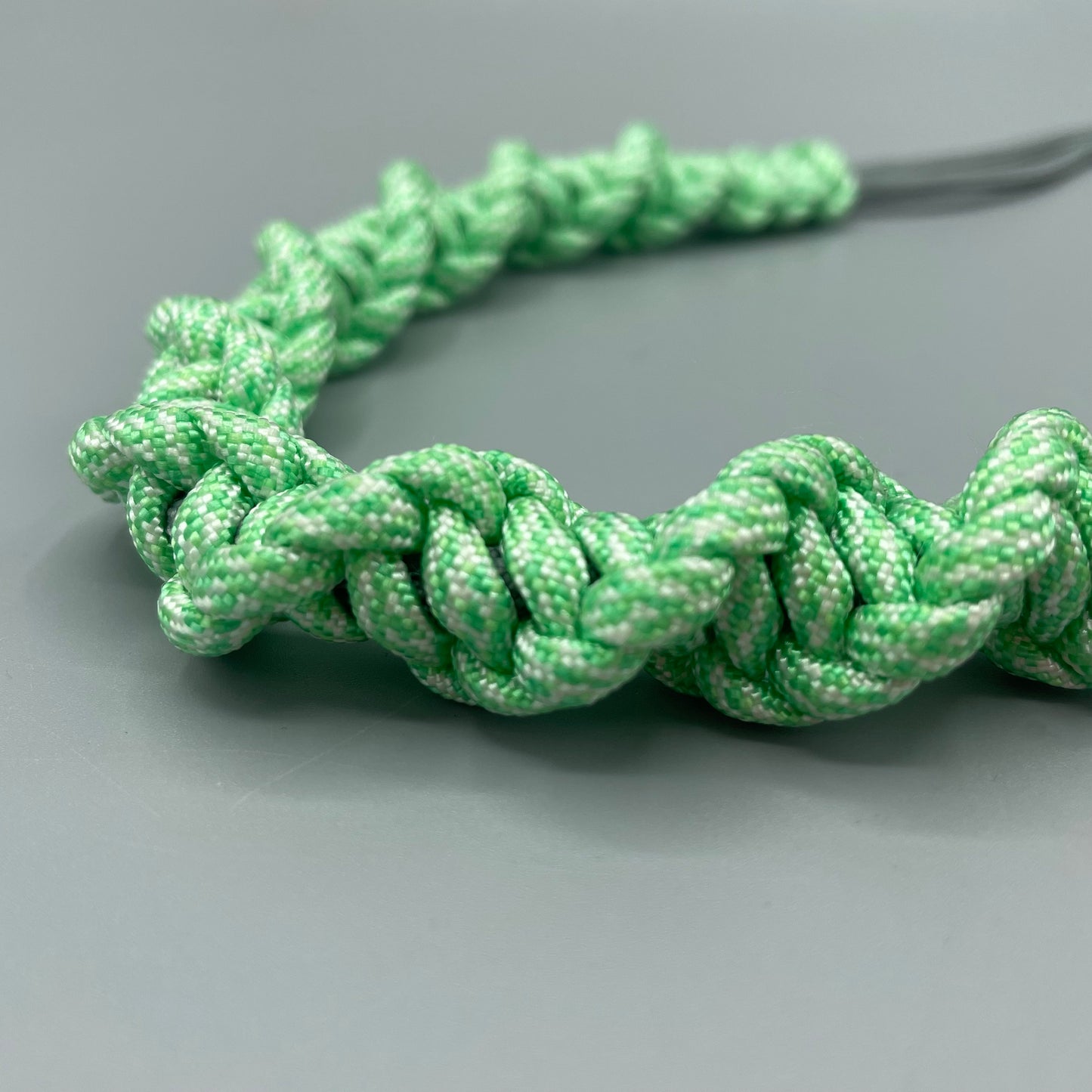 Paracord Macrame Necklace - Mint Stripe