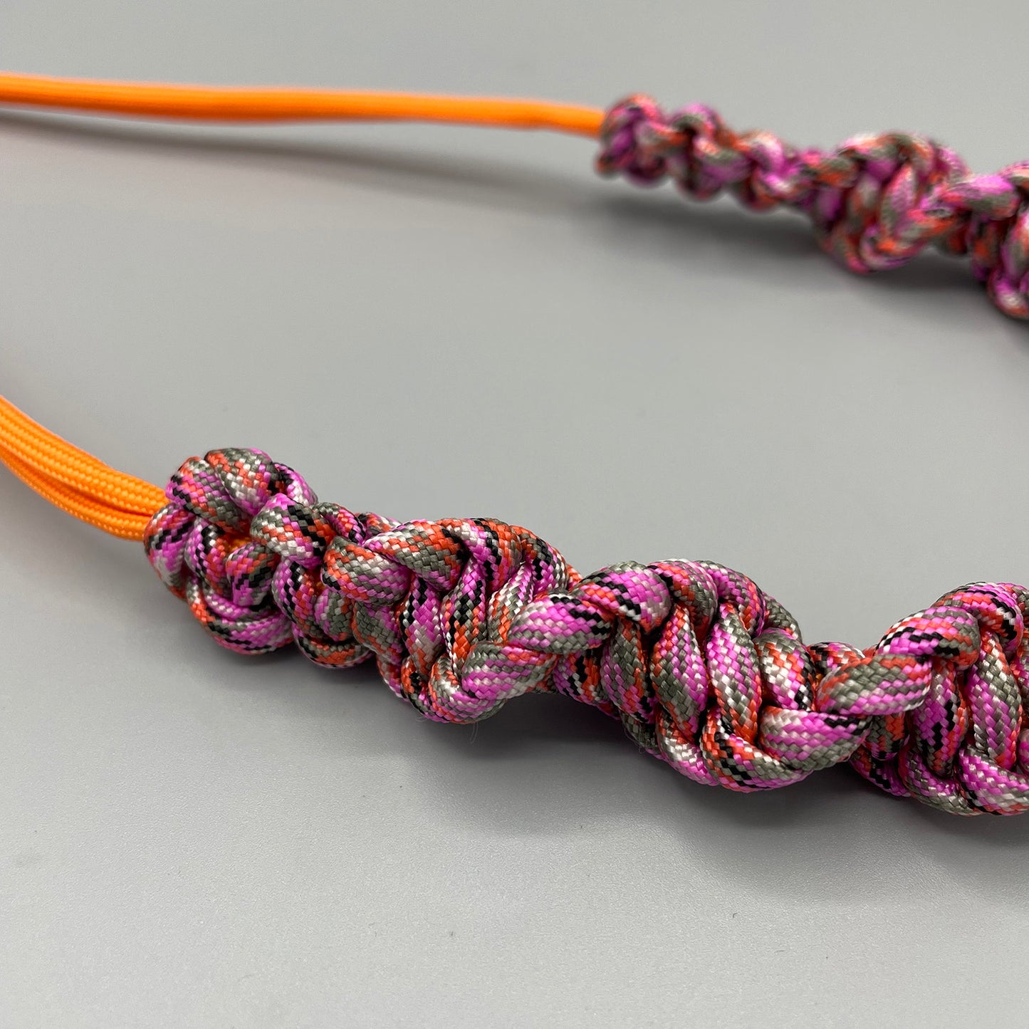 Paracord Macrame Necklace - Pink Camo