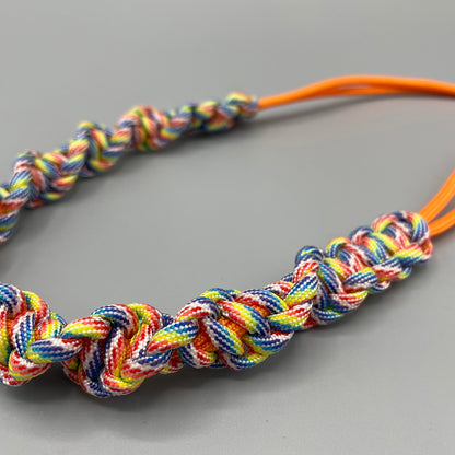 Paracord Macrame Necklace - Rainbow