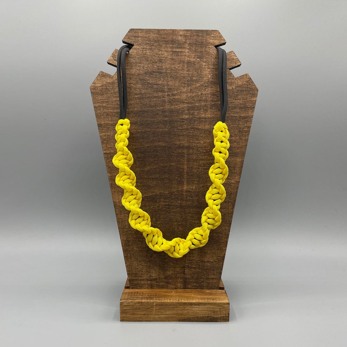 Paracord Macrame Necklace - Yellow & Black