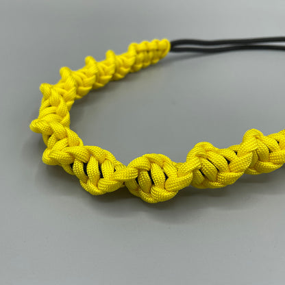 Paracord Macrame Necklace - Yellow & Black