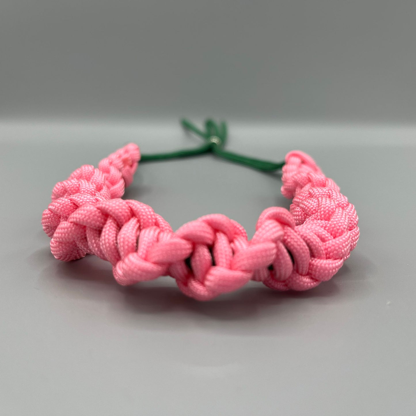 Paracord Macrame Necklace - Pink & Green