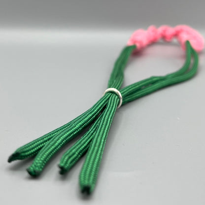 Paracord Macrame Necklace - Pink & Green