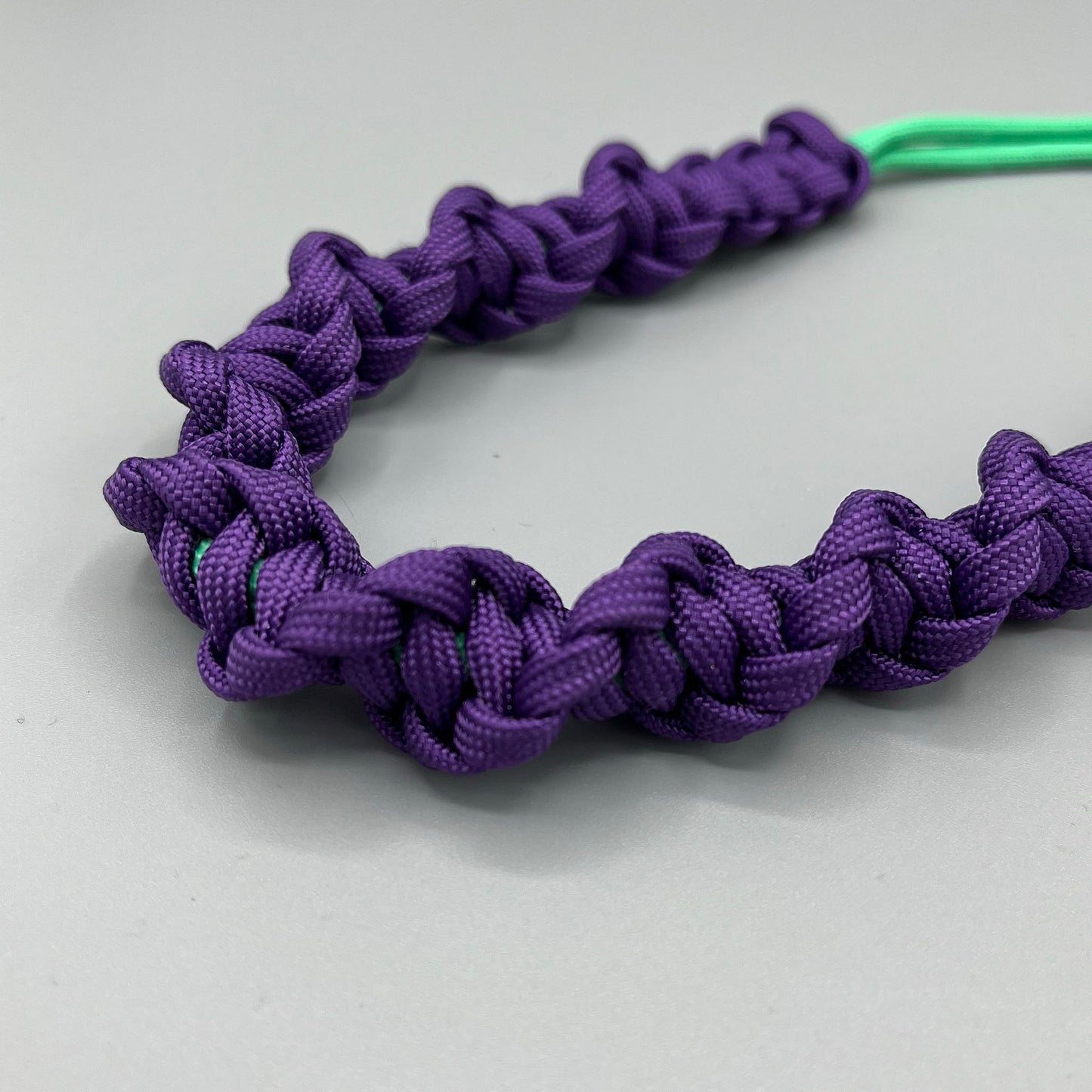 Paracord Macrame Necklace - Purple & Mint