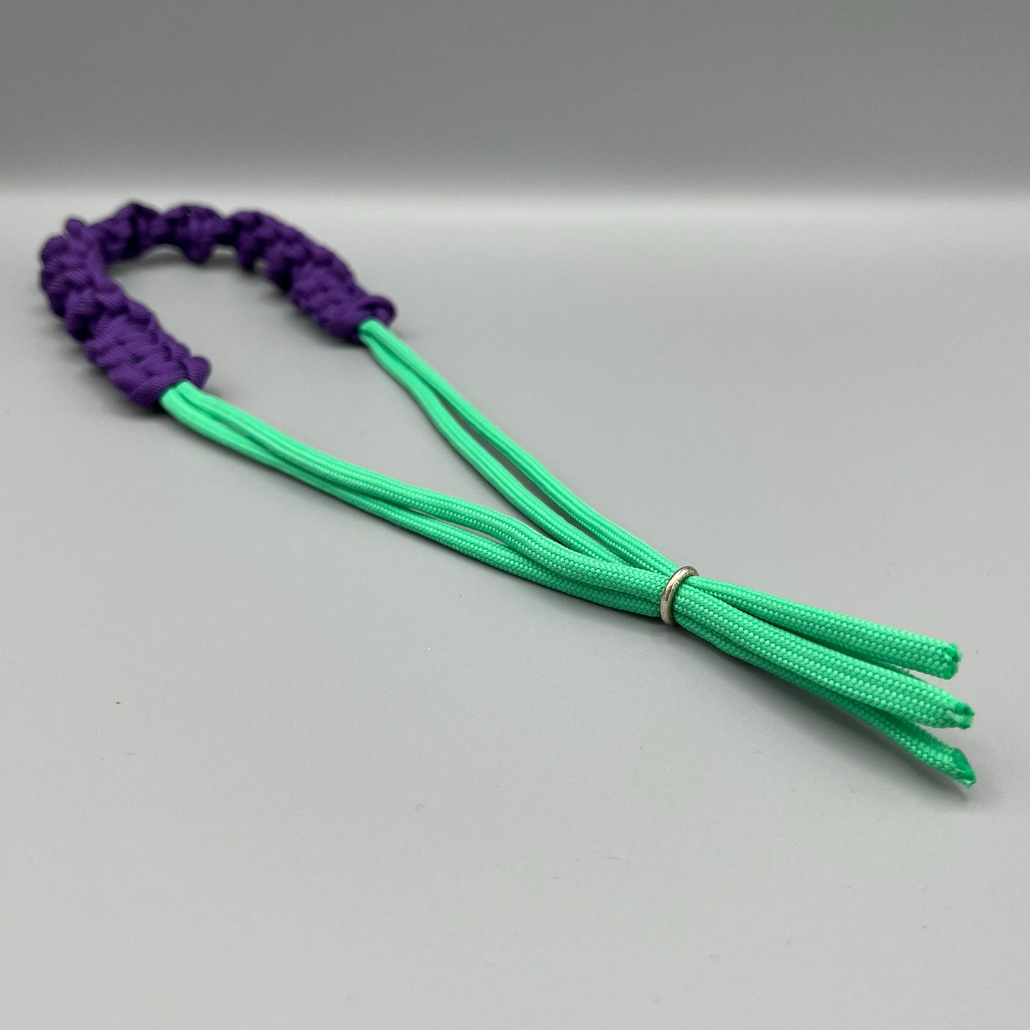 Paracord Macrame Necklace - Purple & Mint