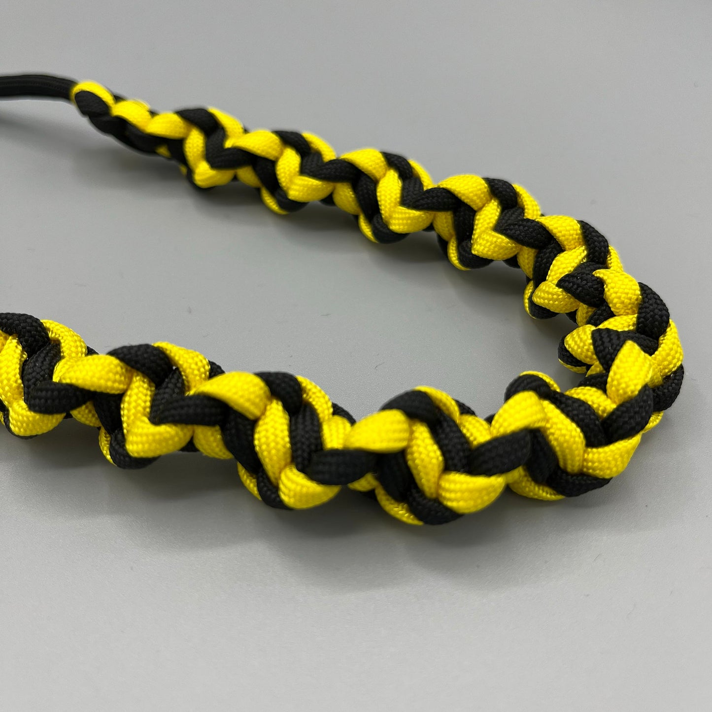 Paracord Macrame Necklace - Two-tone Yellow & Black