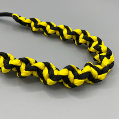 Paracord Macrame Necklace - Two-tone Yellow & Black