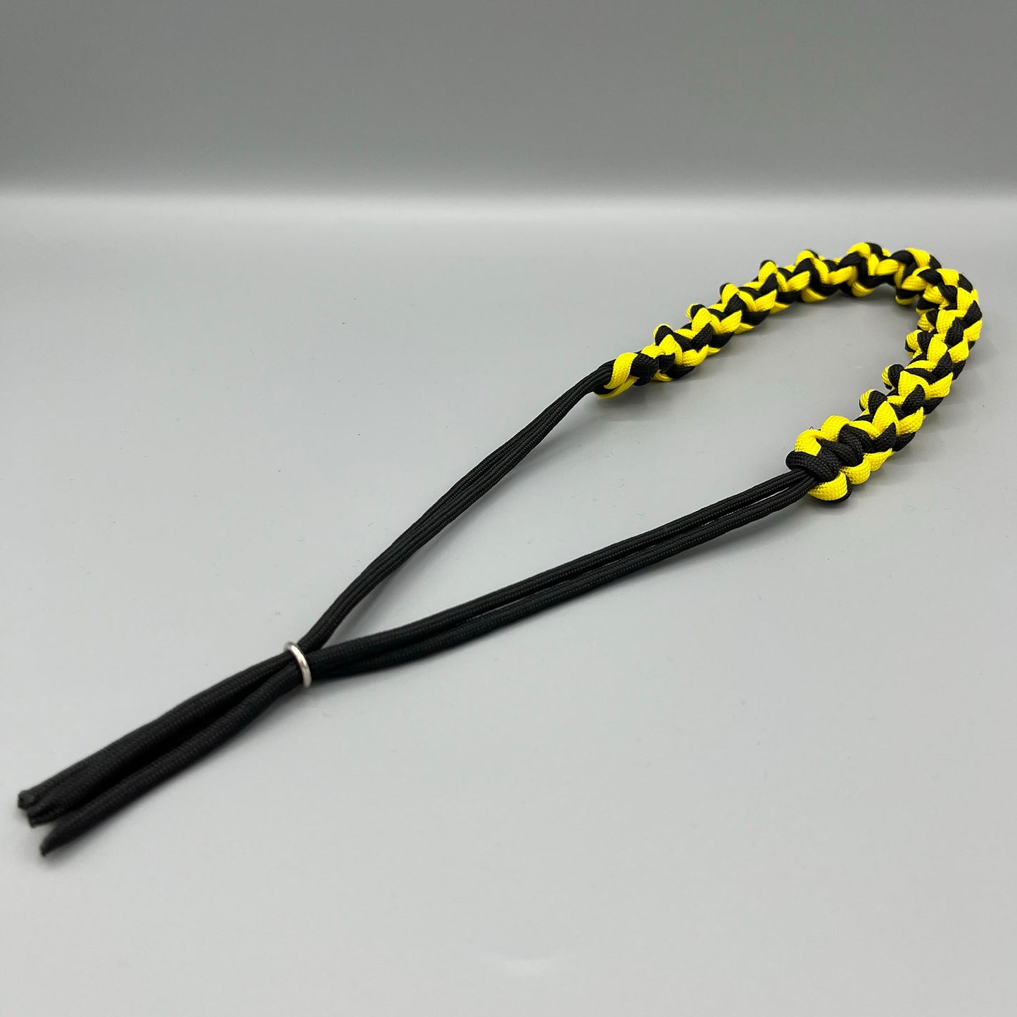 Paracord Macrame Necklace - Two-tone Yellow & Black